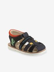 Shoes-Boys Footwear-Touch Fastening Leather Sandals for Boys