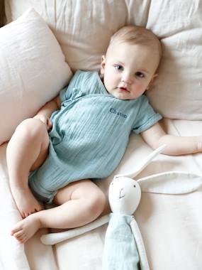 Click to view product details and reviews for Short Sleeved Bodysuit For Newborn Babies Green.