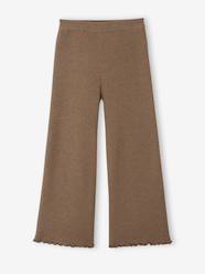 -Wide-leg knitted leggings for girls
