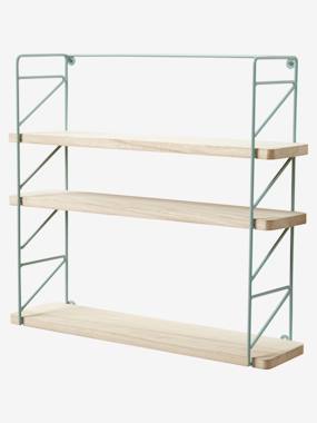 Metal Wood 3-Level Shelving System