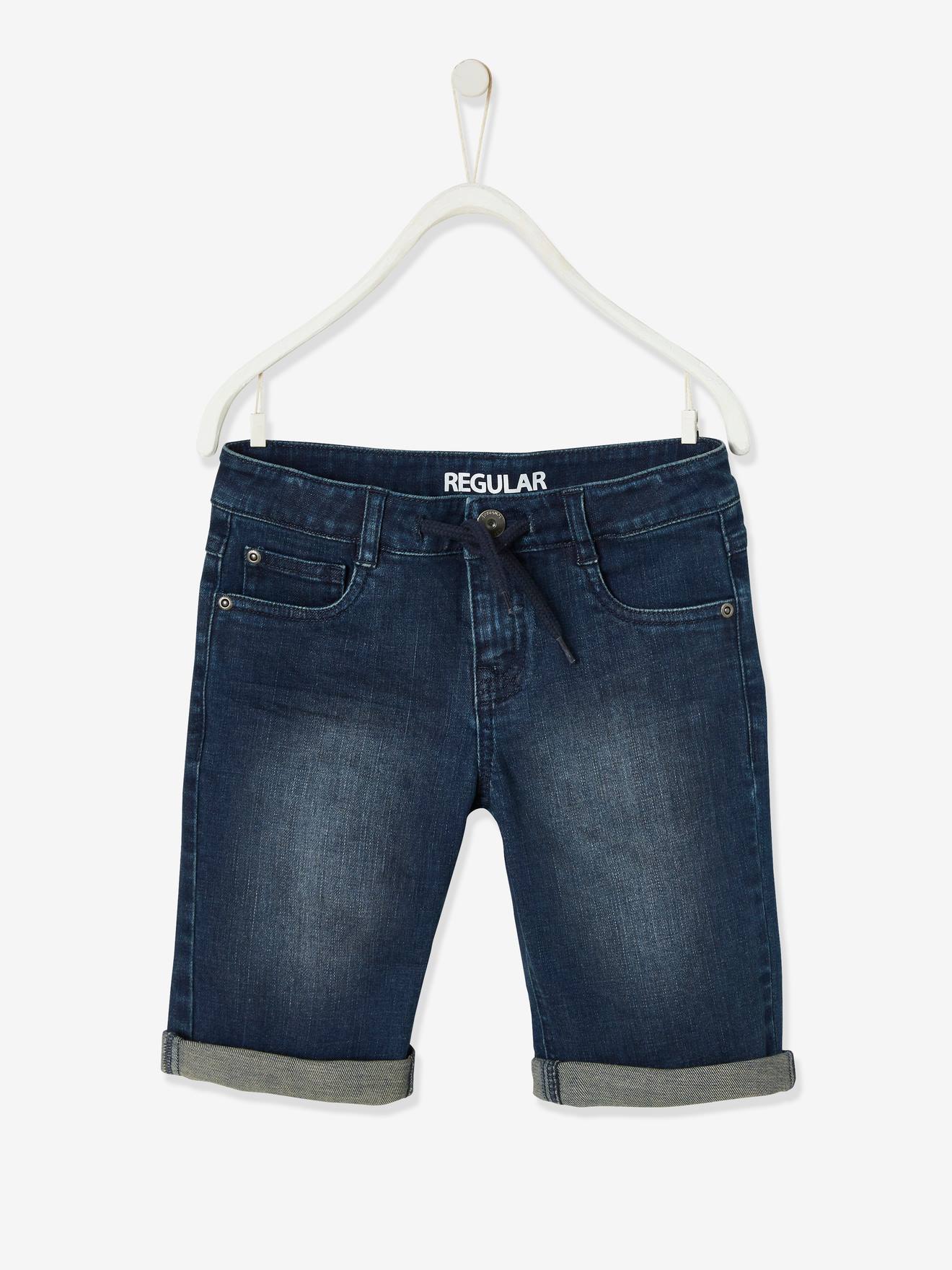 Denim Bermuda Shorts for Boys - dark 