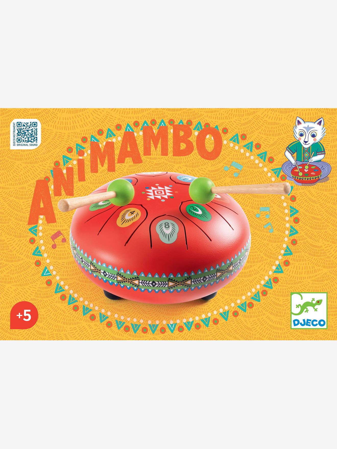 Djeco Animambo – Maracas Jaguar – Instrument De Musique Pour Enfant