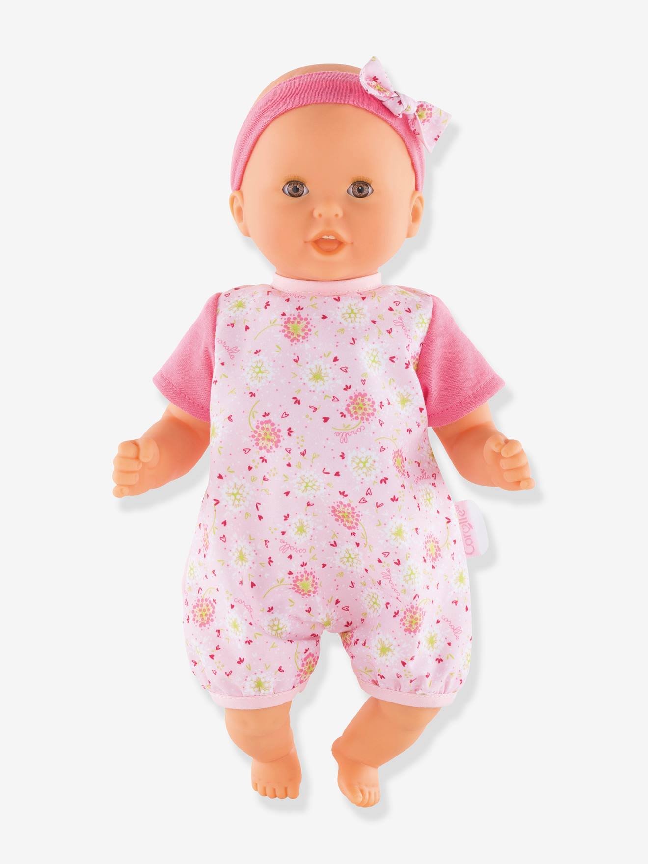 Baby Calin Kisses Melodies By Corolle Light Pink Print Toys Vertbaudet