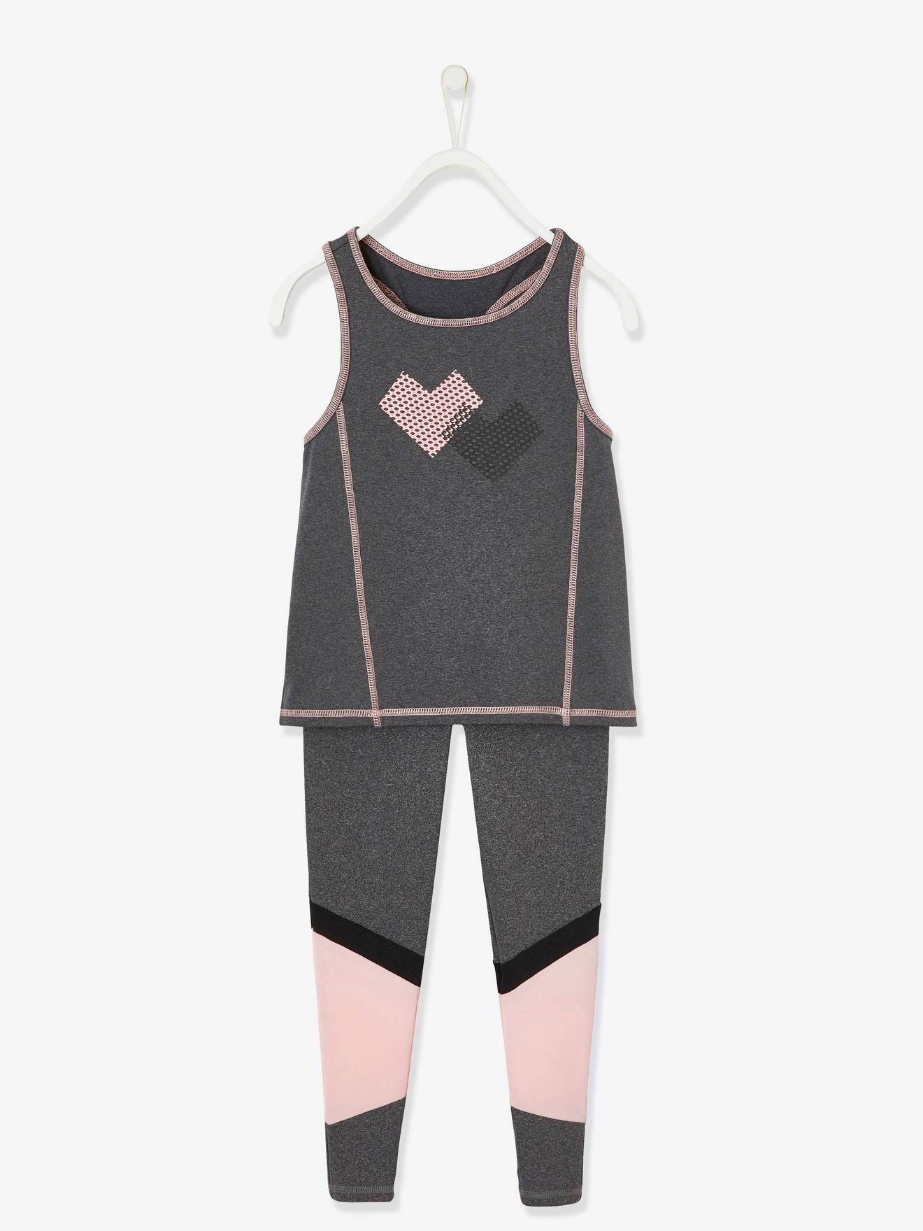 Sports Combo in Techno Fabric: Top + Leggings