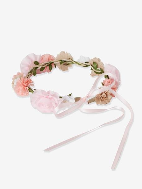 Pink Flower Crown for Girls - light pink, Girls | Vertbaudet