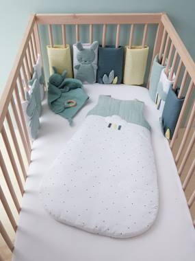 Breathable Cot Bumper MENTHE A L EAU