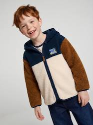 Boys-Cardigans, Jumpers & Sweatshirts-Sweatshirts & Hoodies-Zip-up hooded cardigan for boys