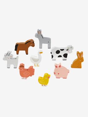 Set of Wooden Animals no color