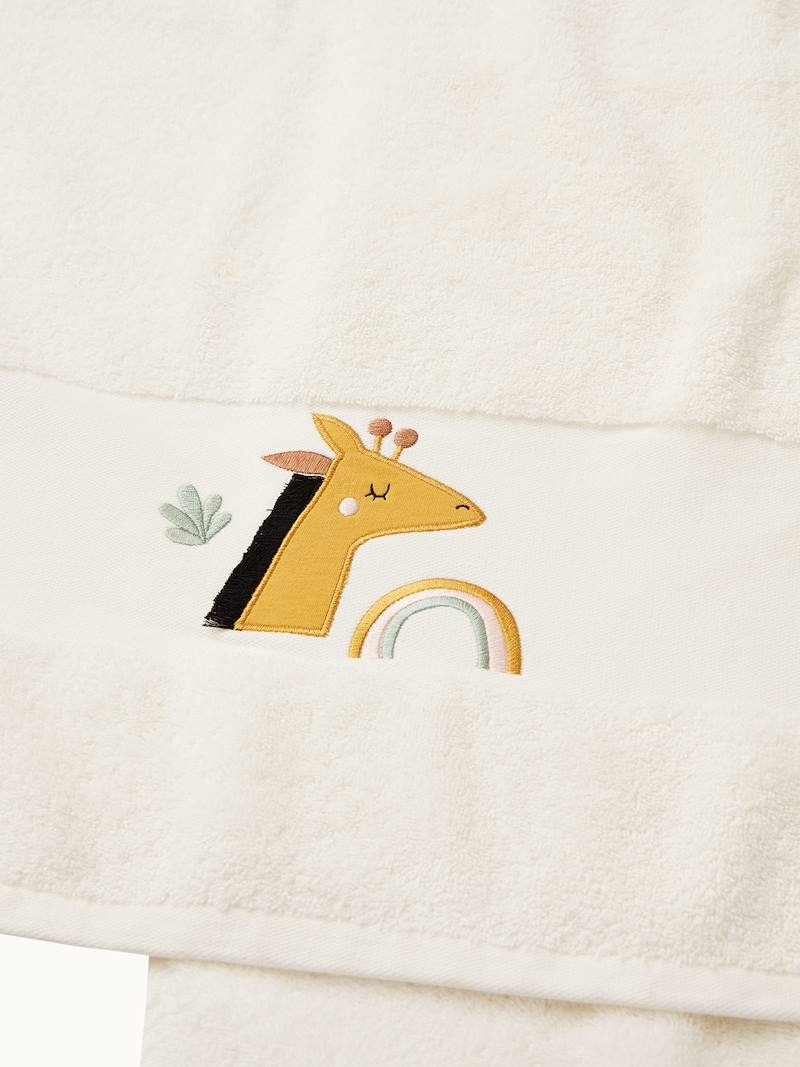 Bath Towel, Giraffe white, Bedding & Decor Vertbaudet
