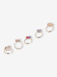 -Gift set of 5 rings for girls