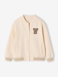 -Varsity-Style Fleece Jacket for Girls