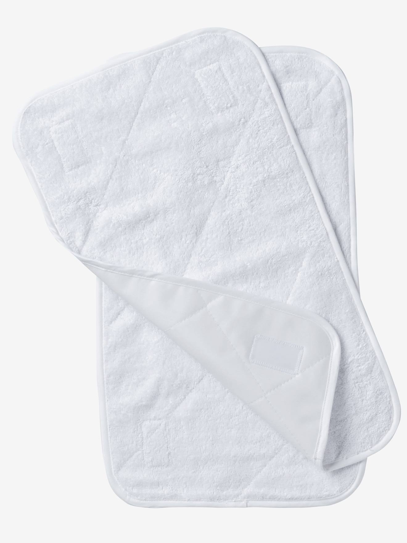 Pack Of 2 Changing Pads White Nursery Vertbaudet