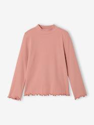 -Roll-neck top for girls