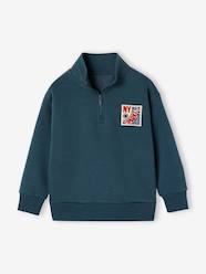 -Sweatshirt with trucker collar for boys