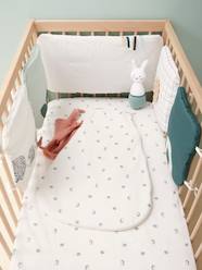 Nursery-Cotbed Accessories-Padded Cot Bumper, Organic Collection, LOVELY NATURE