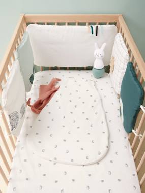 Padded Cot Bumper Organic Collection LOVELY NATURE