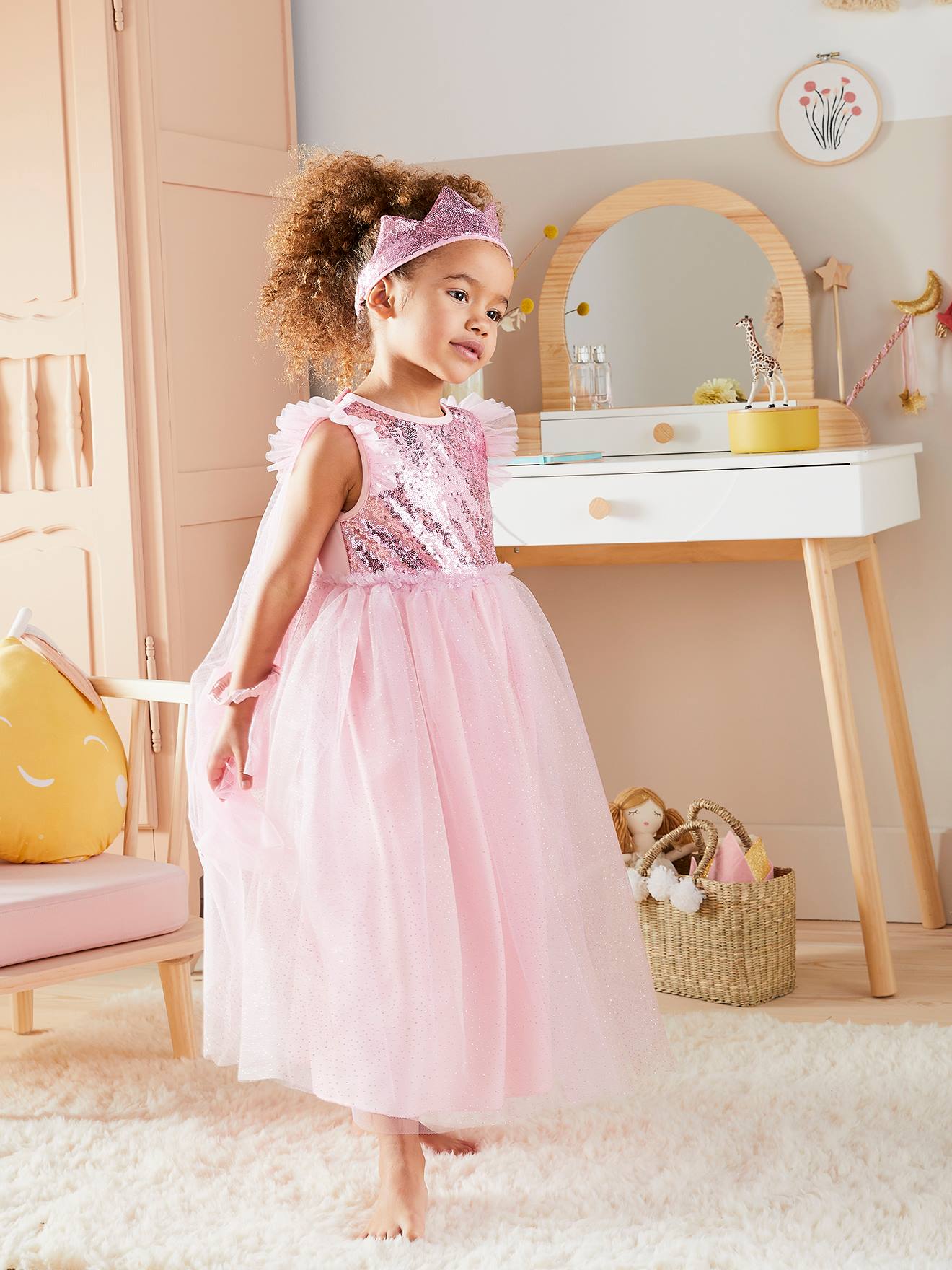 Pink princess dress costume best sale