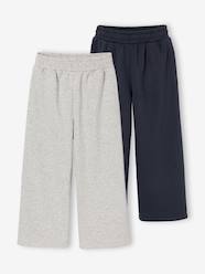 Pack of 2 wide-leg trousers for boys