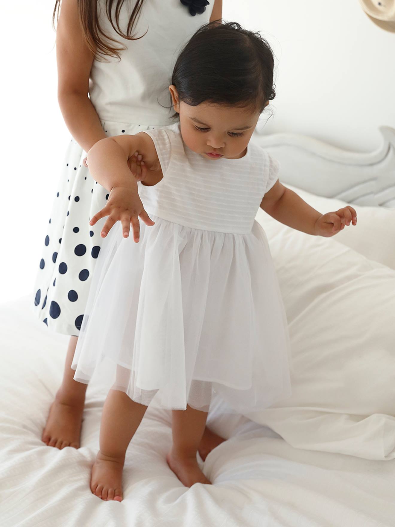 Tulle Occasion Wear Dress for Babies - white, Baby | Vertbaudet