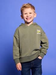 Boys-Cardigans, Jumpers & Sweatshirts-Sweatshirts & Hoodies- Hoodie with Motif on Chest for Boys, Basics