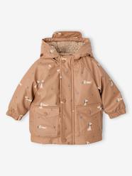 Baby-Sherpa-Lined Hooded Raincoat for Babies