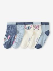 Girls-Pack of 5 Lilo & Stitch ankle socks for girls