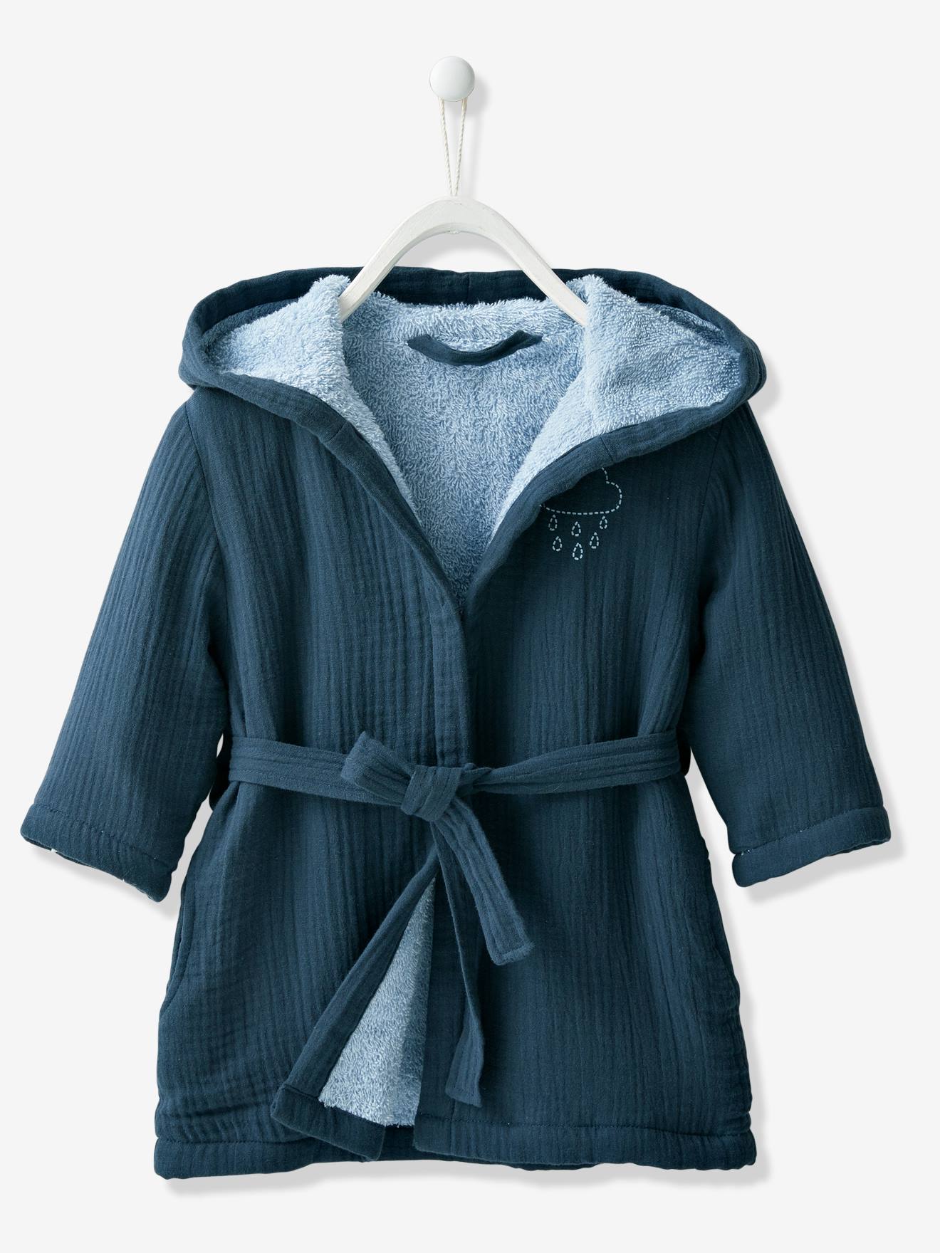 Bathrobe In Cotton Gauze For Babies Bedding Decor Vertbaudet