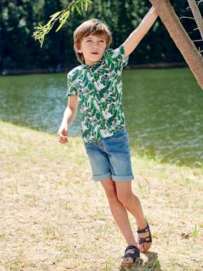 Denim Bermuda Shorts For Boys Denim Blue