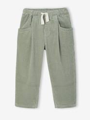 -Loose-Fit Corduroy Trousers for Girls