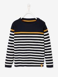 Boys-Cardigans, Jumpers & Sweatshirts-Sailor-Style Striped Jumper for Boys, Oeko-Tex®