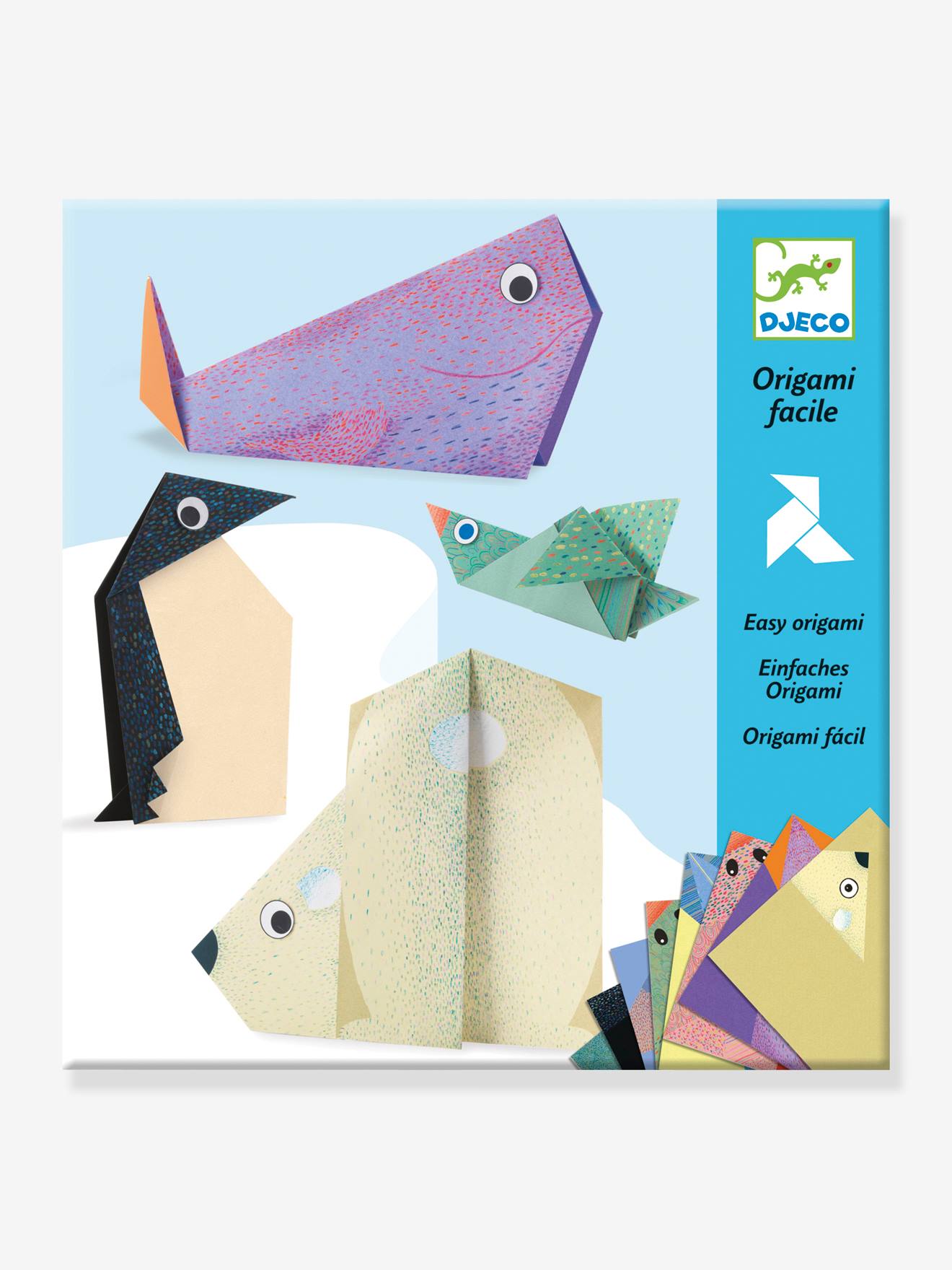 Easy Origami - Polar Animals by DJECO blue