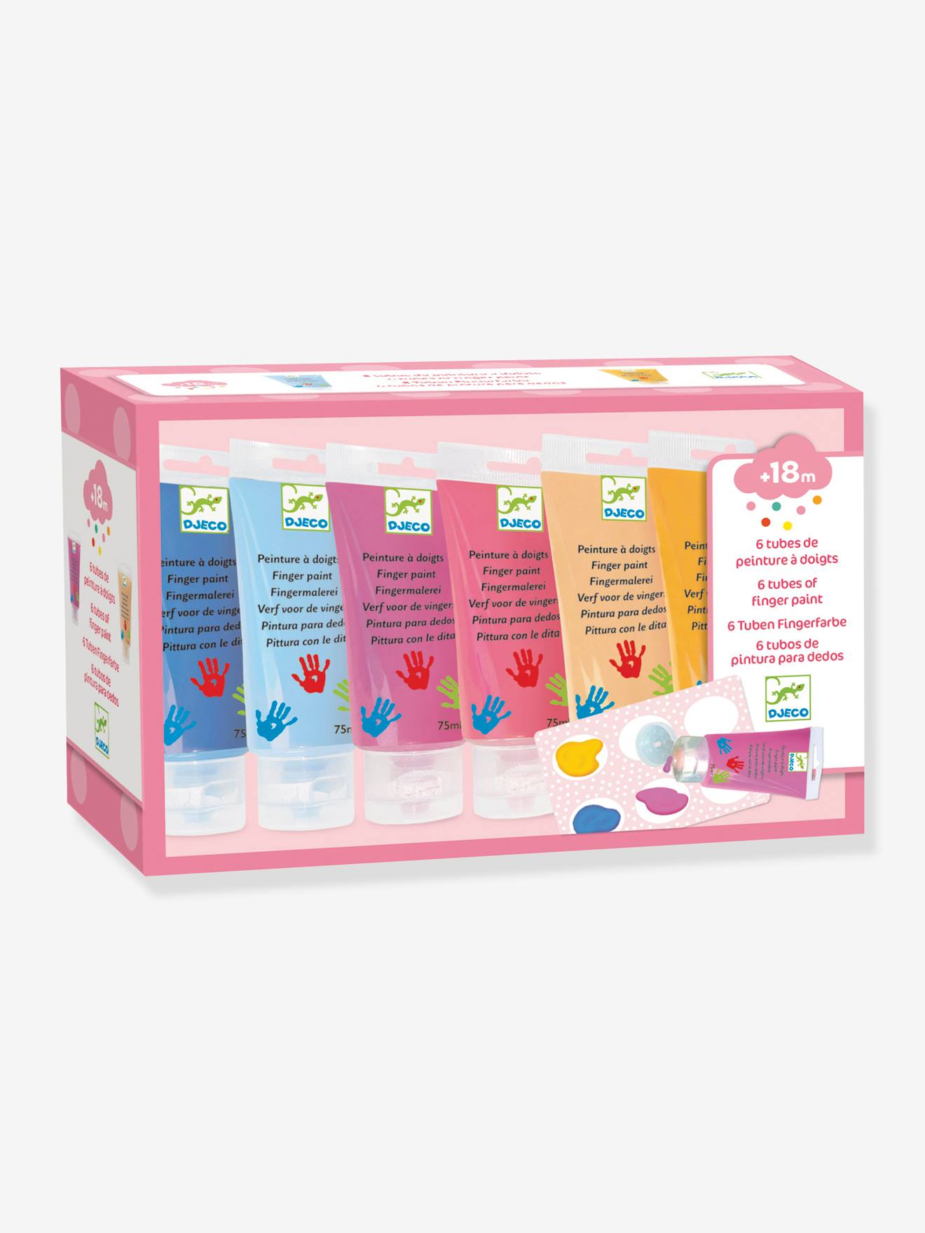 6 Tubes for Finger Painting