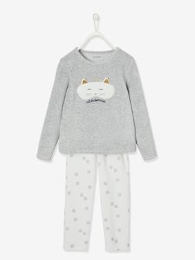 Velour Pyjamas with Cat Mask