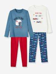 Boys-Nightwear-Pack of 2 Pyjamas for Boys, In Jersey Knit, Racing Team