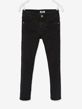 Slim Leg Waterless Jeans Morphologik Medium Hip For Girls Washed Black