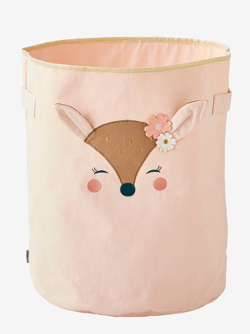 XL Storage Basket, Deer pink, Bedroom Furniture & Storage Vertbaudet