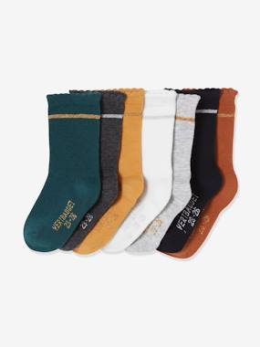 Pack of 7 Pairs of Socks in Lurex