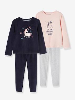 Pack of 2 “Unicorn” Velour Pyjamas