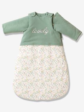 Dual Fabric Baby Sleep Bag with Removable Sleeves FLEURETTES