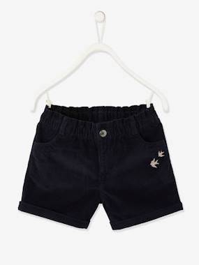 Velour Shorts For Girls Camel