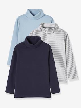 Pack of 3 Assorted Polo-Neck Tops