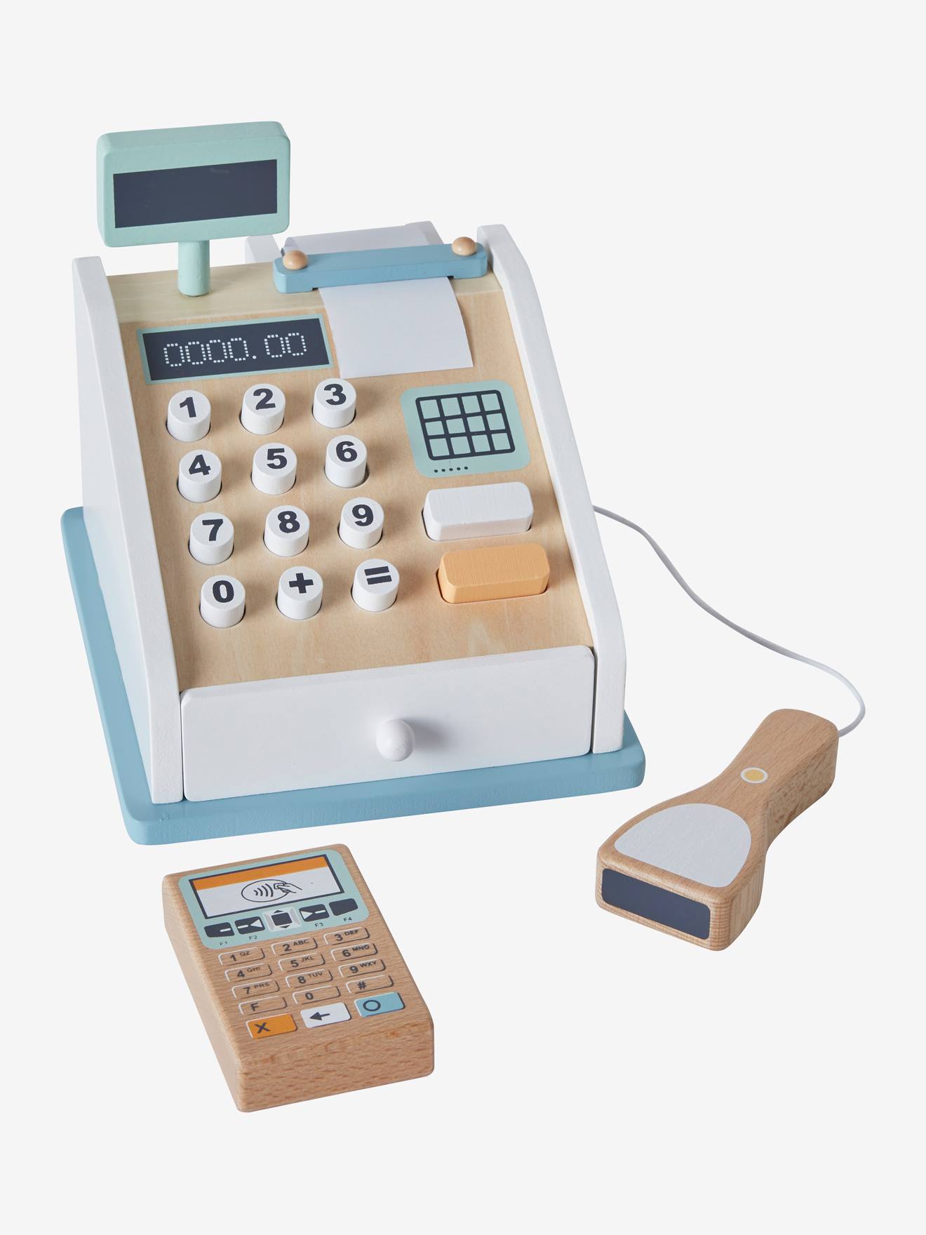 Cash Register & Accessories, in Wood - Wood FSC® Certified - no color