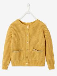 Girls-Cardigans, Jumpers & Sweatshirts-Cardigans-Cardigan with Iridescent Details & Super Soft Knit, for Girls