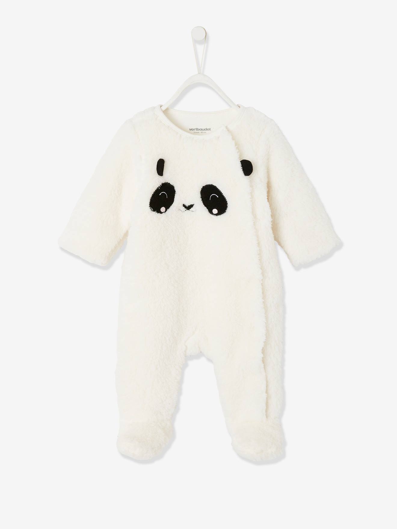Panda Pramsuit in Faux Fur