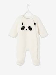 Baby-"Panda" Pramsuit in Faux Fur, for Baby Boys