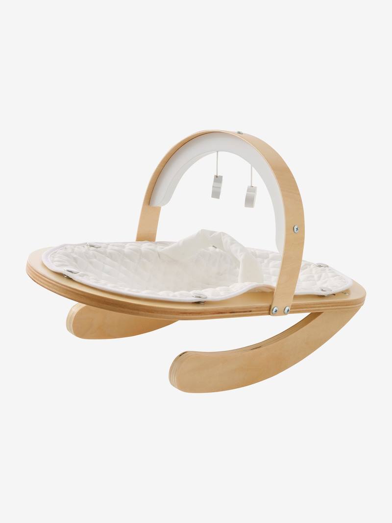Wooden Baby Bouncer for Dolls FSC® Certified wood/white, Toys