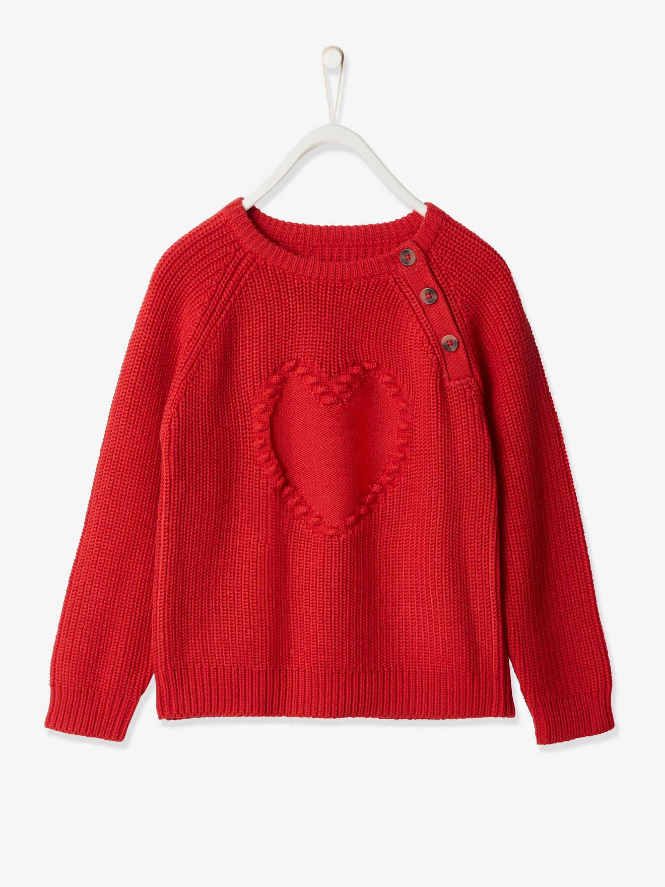 girls heart jumper