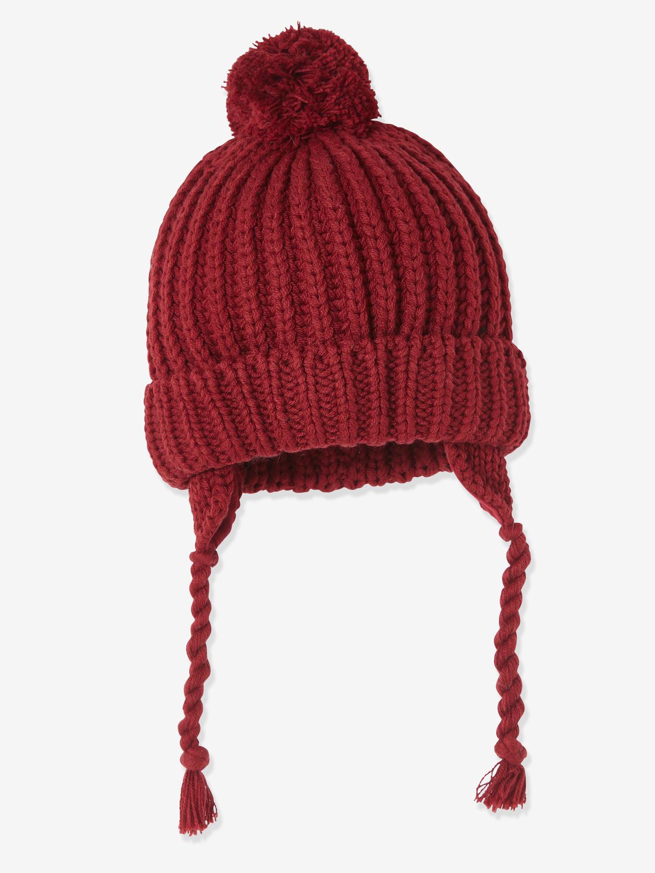 red baby beanie