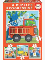 Set of 4 Progressive Puzzles, 6 to 16 Pieces, Rescue Patrol, by EDUCA