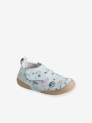 Shoes-Baby Footwear-Slippers & Booties-Printed Leather Shoes for Baby Boys